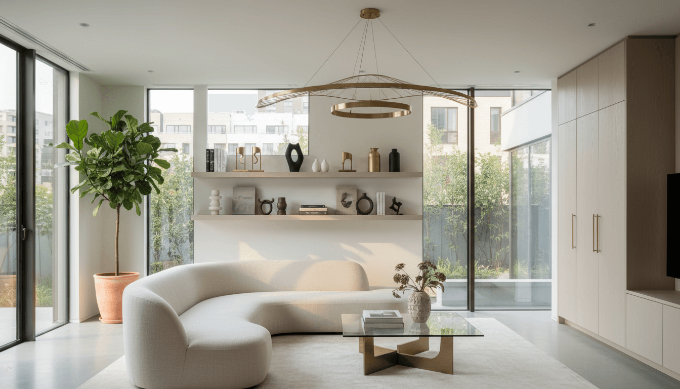 Beautifully styled home interior showcasing furniture and decorative pieces