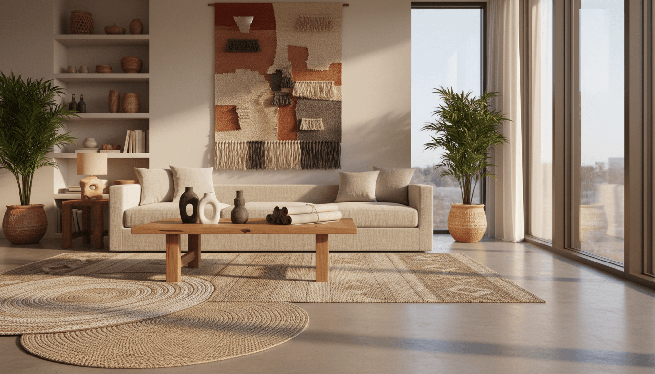 Beautifully decorated modern living room with quality furniture and home accents
